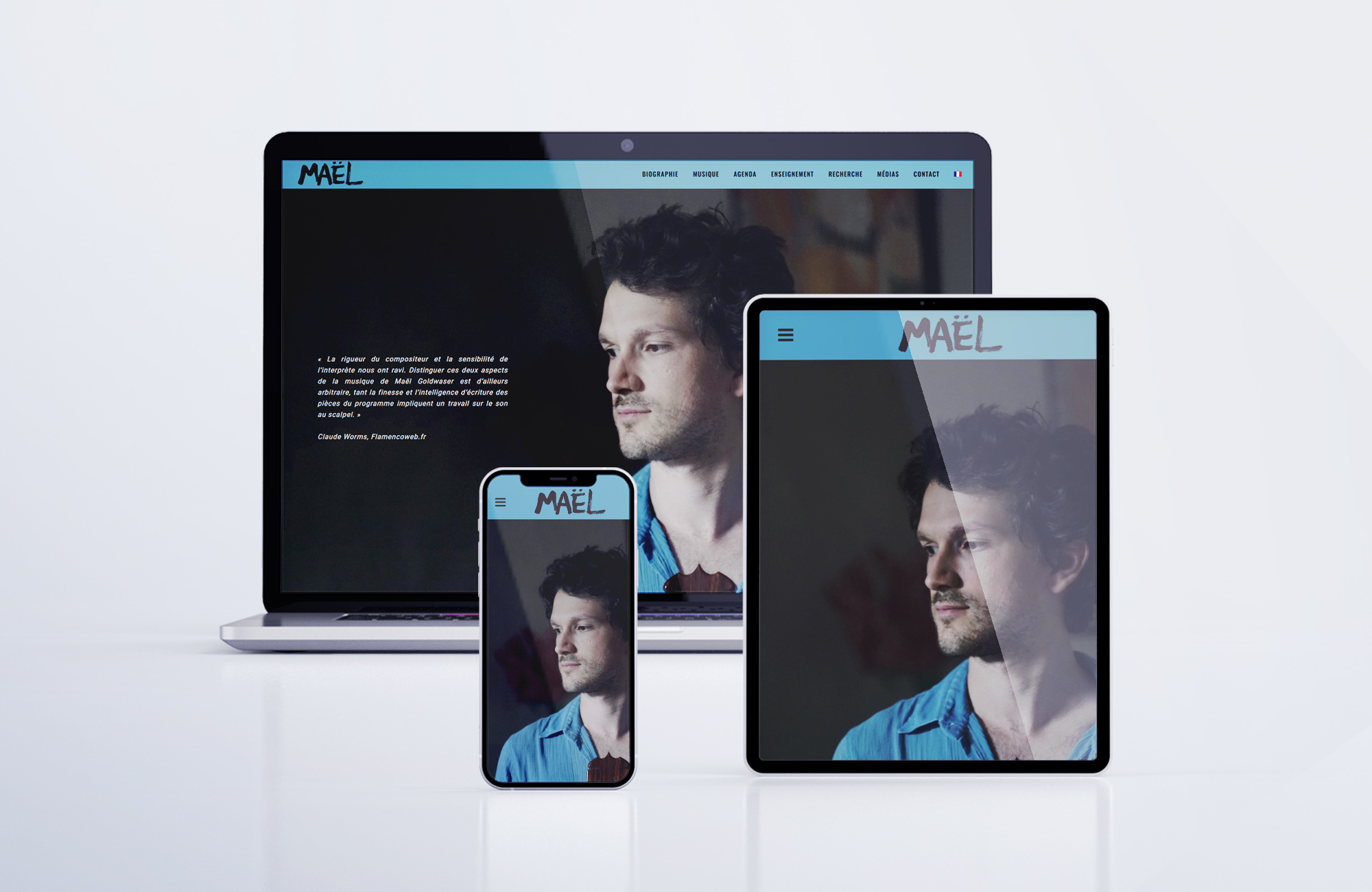 Création de site web : musicien compositeur flamenco
