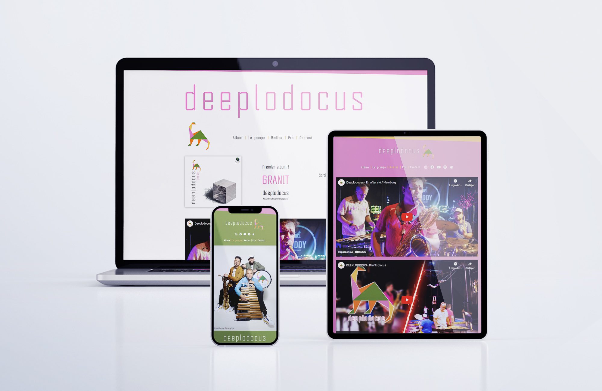 Création Site Web Groupe de musique