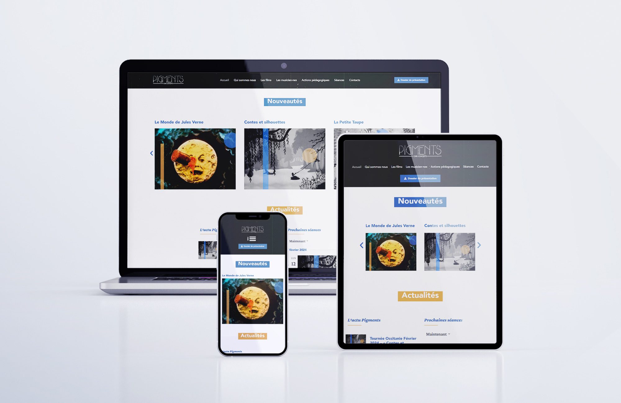 creation site web production artistique